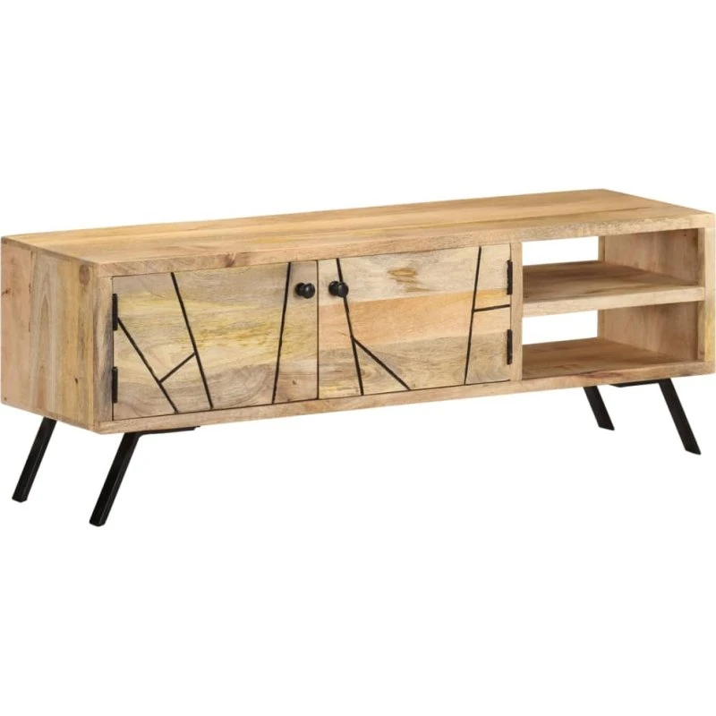 vidaXL TV-skab 110x30x40 cm i massivt mangotræ