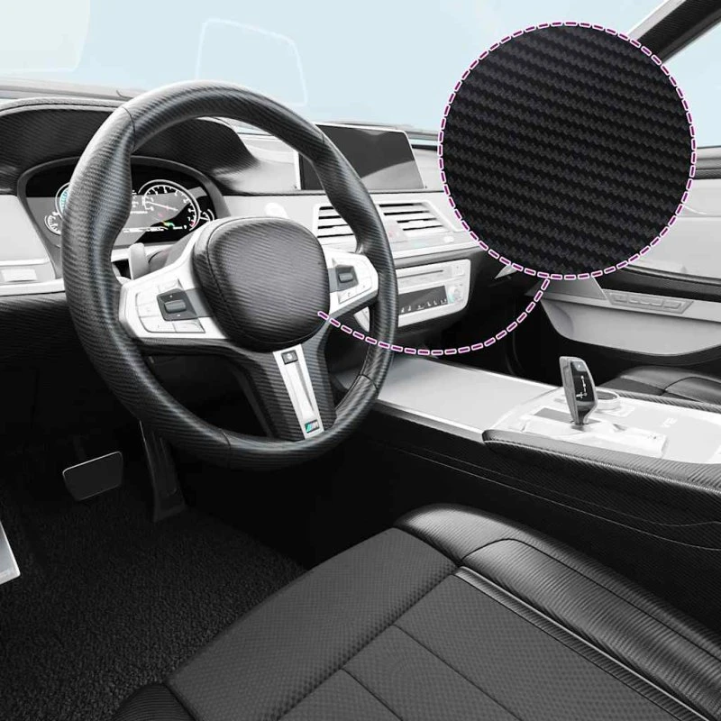 vidaXL 3D bilfolie 2 stk. 100x150 cm, sort