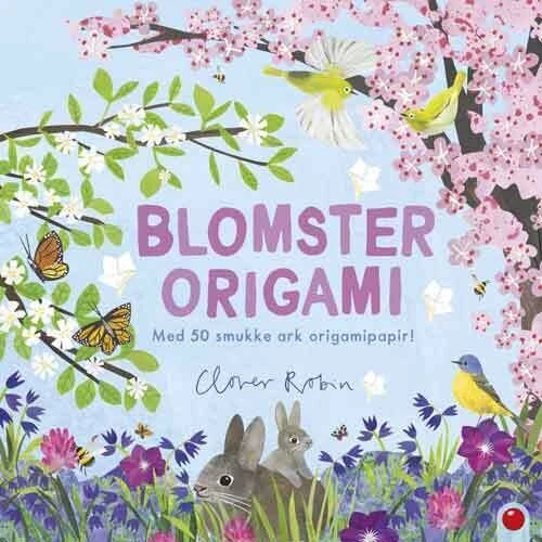 Blomster origami – bog med 13 modeller & 50 ark (25x25 cm)