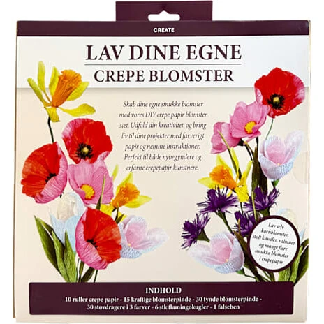 DIY: Blomster i crepepapir