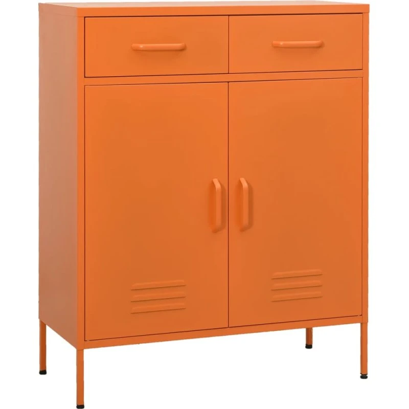 vidaXL opbevaringsskab i stål 80x35x101,5 cm – orange