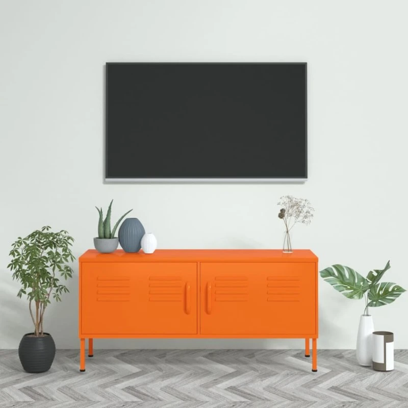 vidaXL TV-skab 105x35x50 cm stål, orange