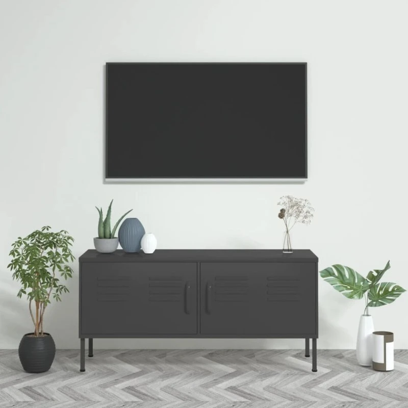 vidaXL TV-skab 105x35x50 cm stål - antracitgrå