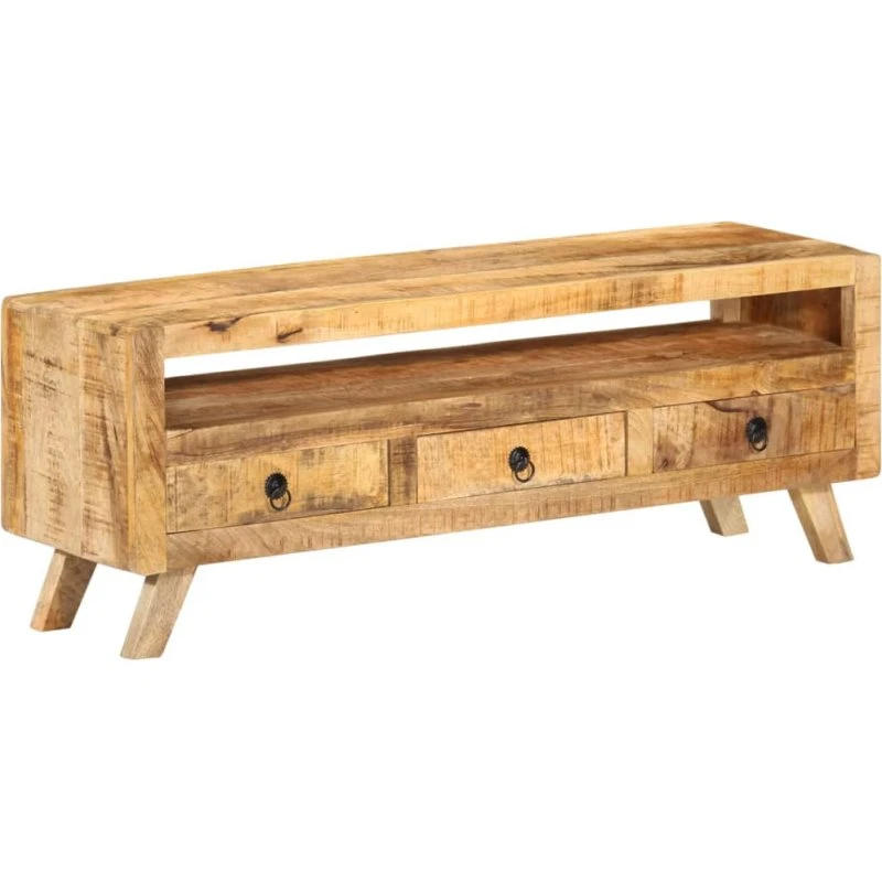 vidaXL tv-bord 110x30x40 cm massivt mangotræ