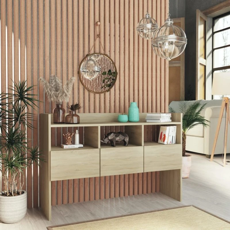 vidaXL Skænk 105x30x70 cm Sonoma-eg