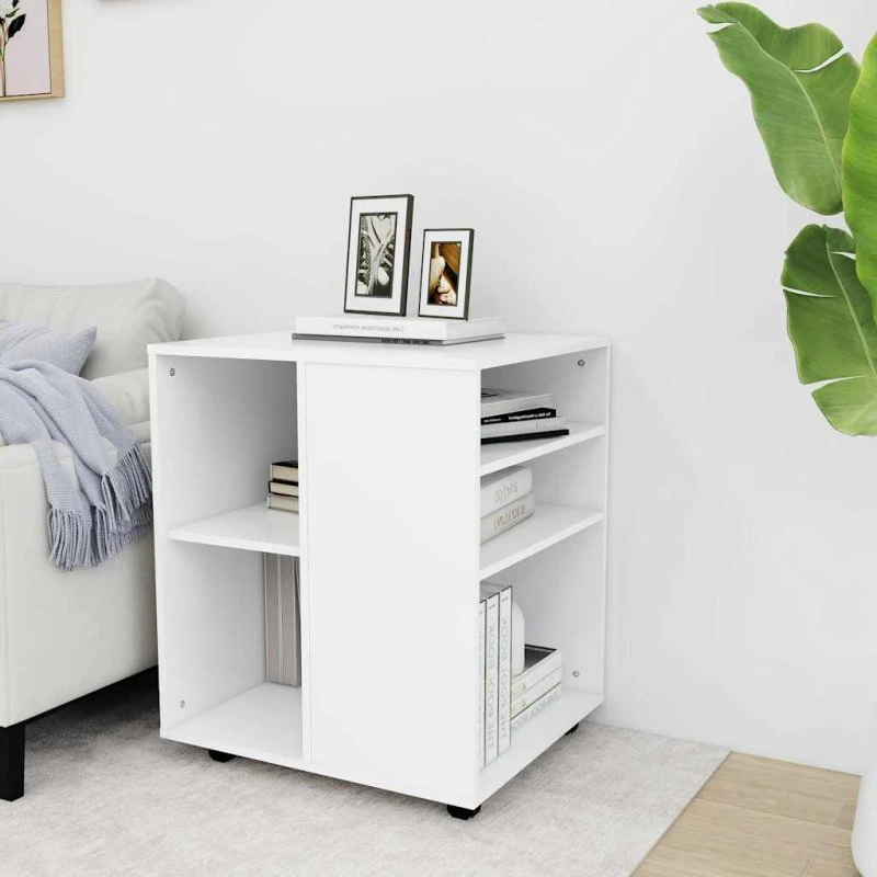 vidaXL rulleskab 60x53x72 cm, hvid