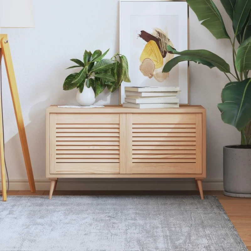 vidaXL skabslåger 2 stk. 39,5x49,4 cm lameldesign massivt fyrretræ