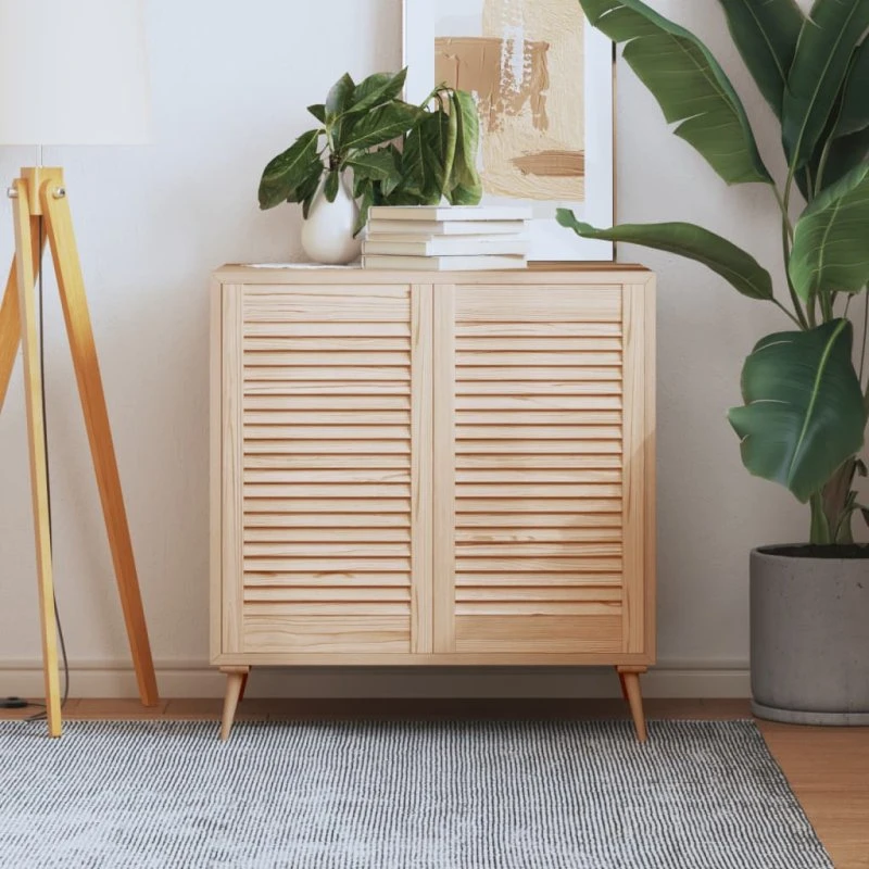 vidaXL skabslåger 2 stk. 69×39,4 cm lameldesign, massivt fyrretræ