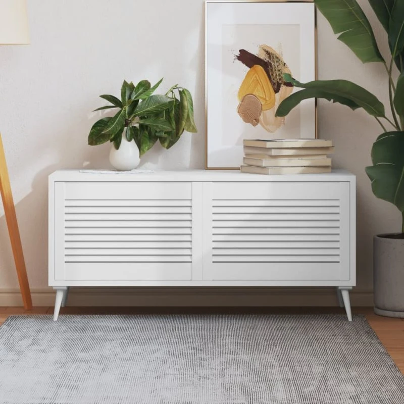 vidaXL skabslåger 2 stk. 39,5x59,4 cm lamel, massivt fyr, hvid