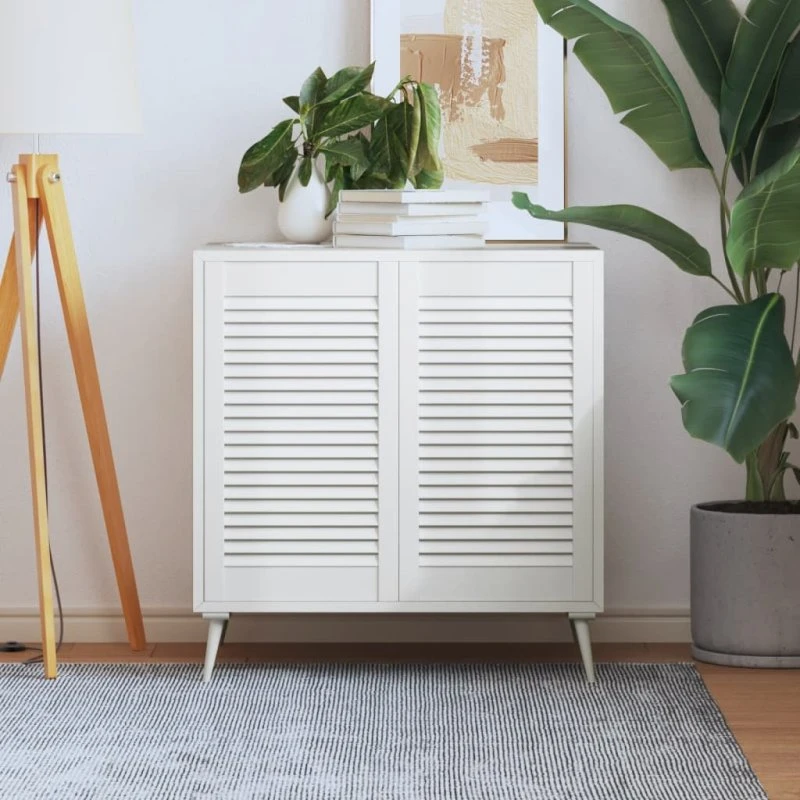 vidaXL skabslåger 2 stk. 69x39,4 cm lamel massivt fyr, hvid