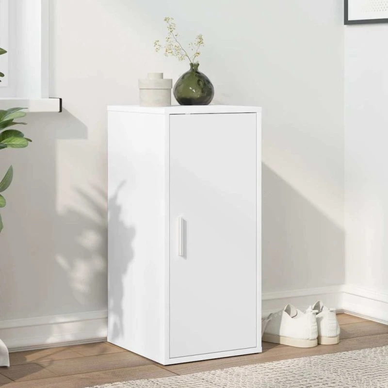 vidaXL skoskab 32x35x70 cm konstrueret træ hvid