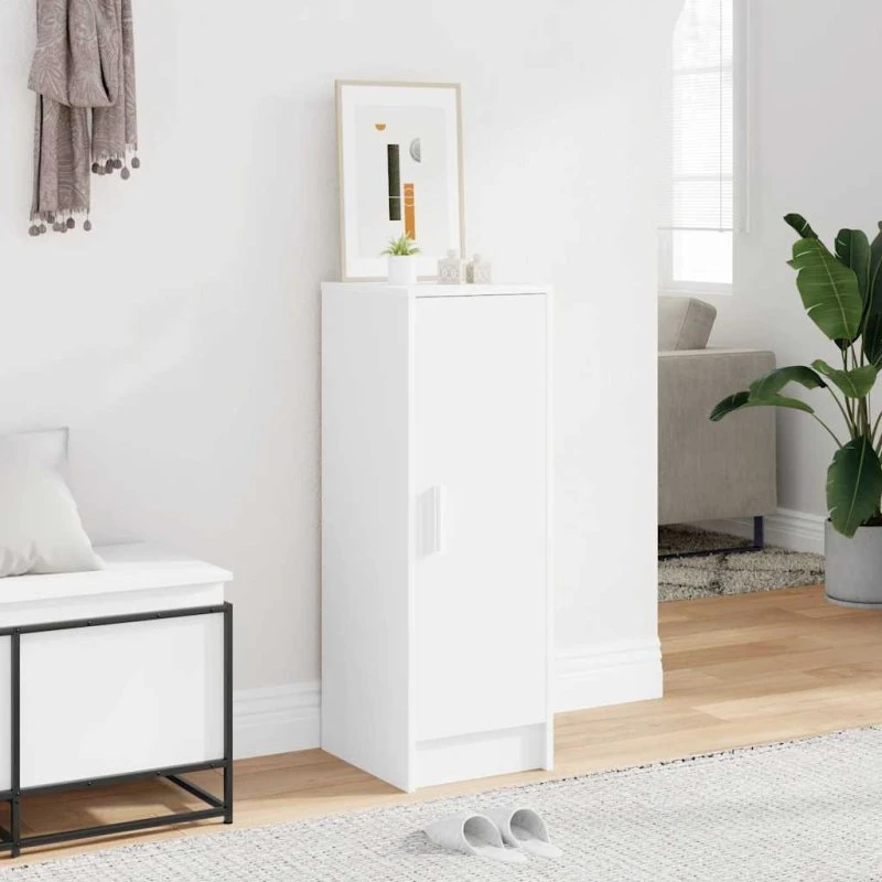 vidaXL skoskab 32x35x92 cm konstrueret træ hvid