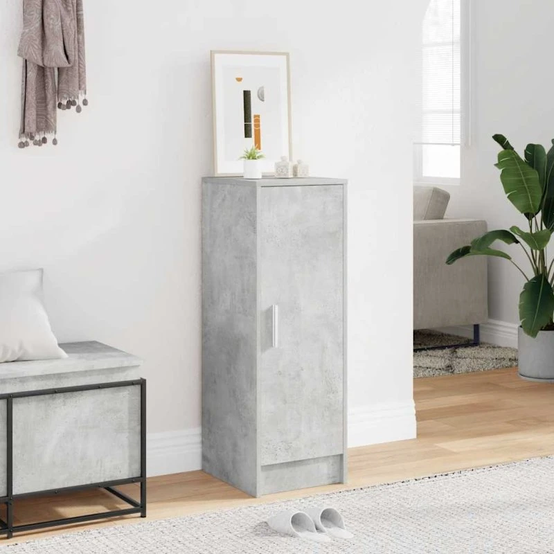 vidaXL skoskab 32x35x92 cm konstrueret træ betongrå
