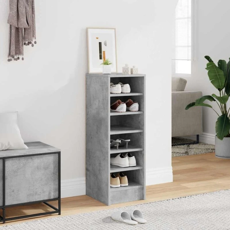 vidaXL skoreol 31,5x35x90 cm konstrueret træ betongrå