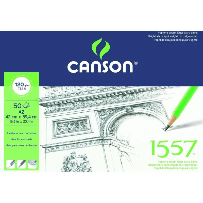 Tegnepapir 1557 120 g A2