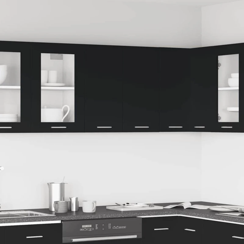vidaXL hængeskab Lyon sort 60x31x60 cm konstrueret træ