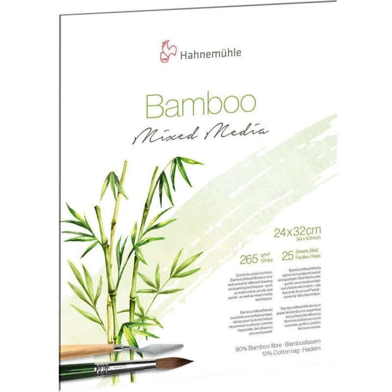Hahnemühle Mixed Media-blok Bamboo 265 g, 25 ark