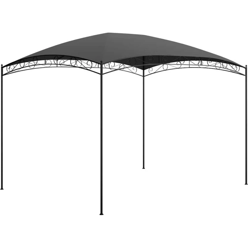 vidaXL havepavillon 3x4x2,65 m 180 g/m² antracitgrå