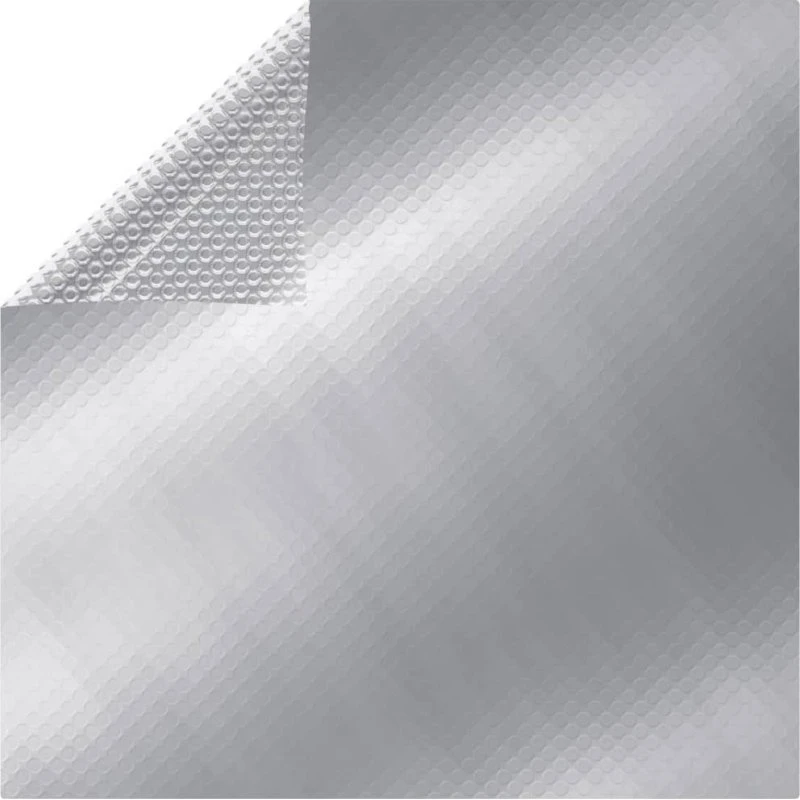vidaXL poolovertræk 488x244 cm PE sølv - solvarmet