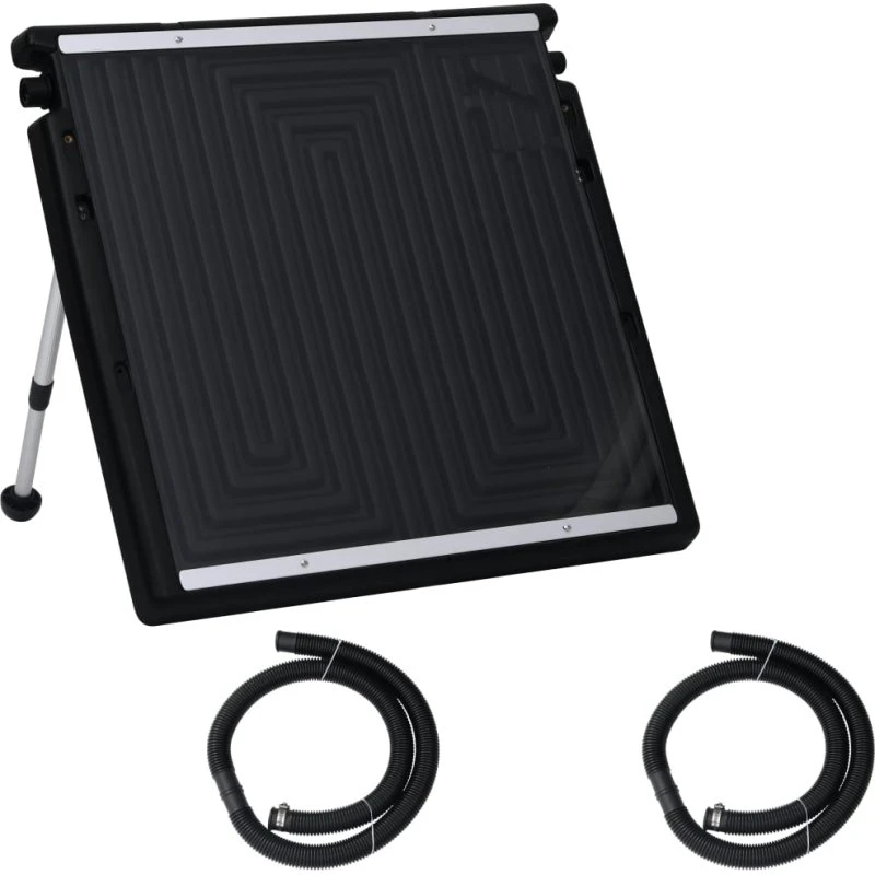 vidaXL solpanel til pool 75x75 cm, sort