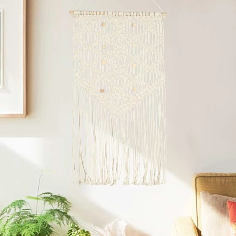 vidaXL macramédrømmefanger 40x80 cm bomuld