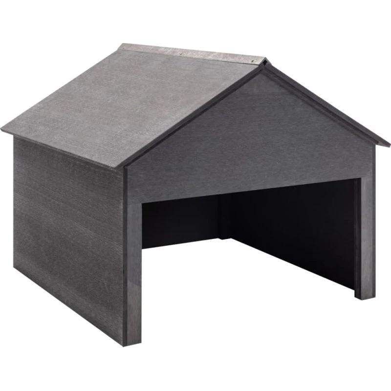 vidaXL plæneklipperskur WPC grå 80x80x70 cm