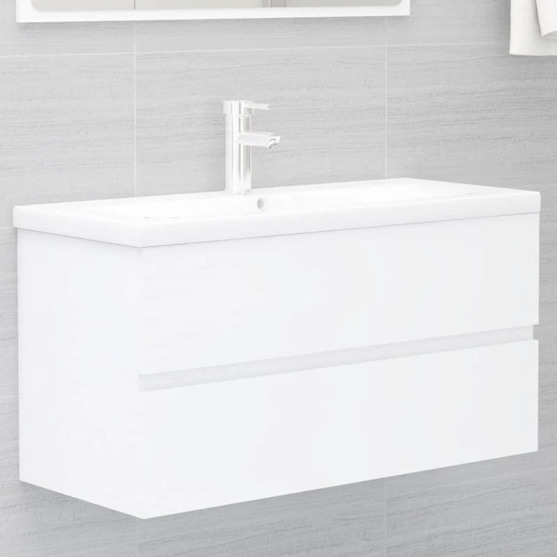 vidaXL skab til håndvask 90x38,5x45 cm hvid