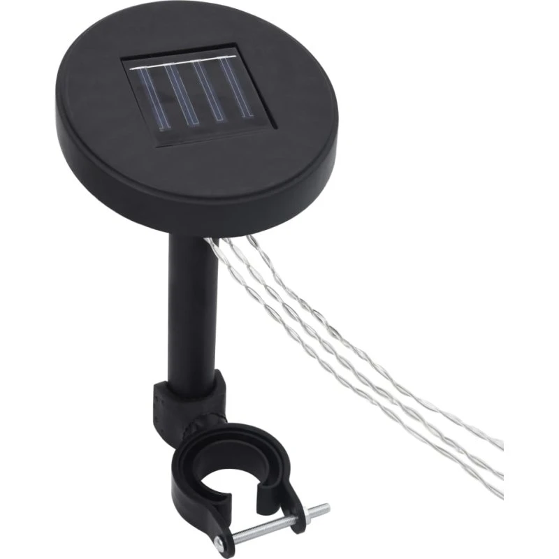 vidaXL soldrevet LED-lyskæde med solpanel, 3x3m varm hvid