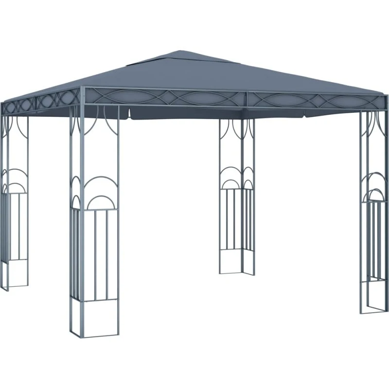 vidaXL pavillon 300 x 300 cm antracitgrå