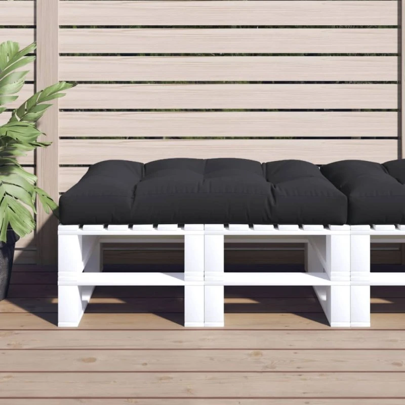 vidaXL Pallehynde 120x80x12 cm stof sort