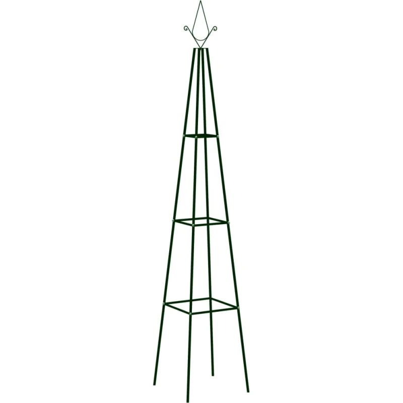 vidaXL plantestativer til klatreplanter 2 stk. 35x35x195 cm mørkegrøn