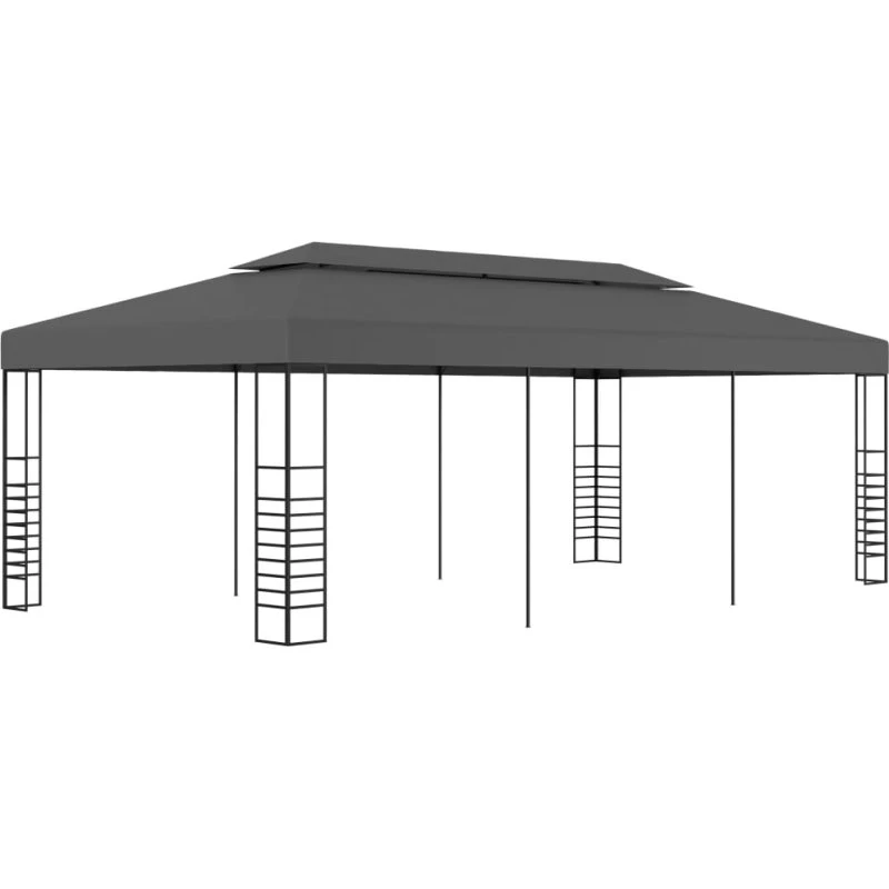 vidaXL pavillon 3x6 m antracitgrå, 180 g/m²