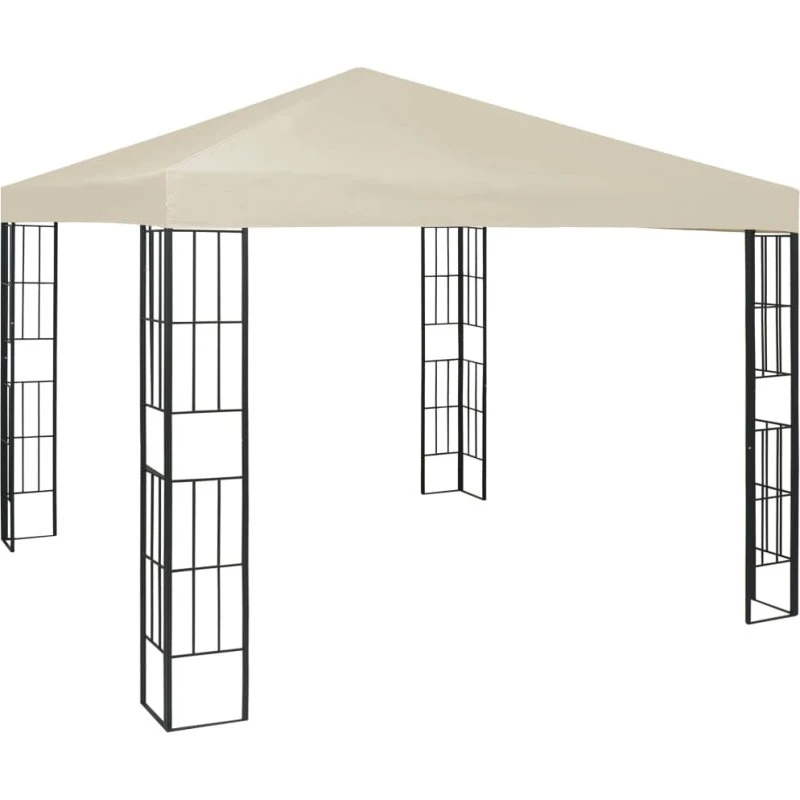 vidaXL pavillon 3x3 m cremefarvet