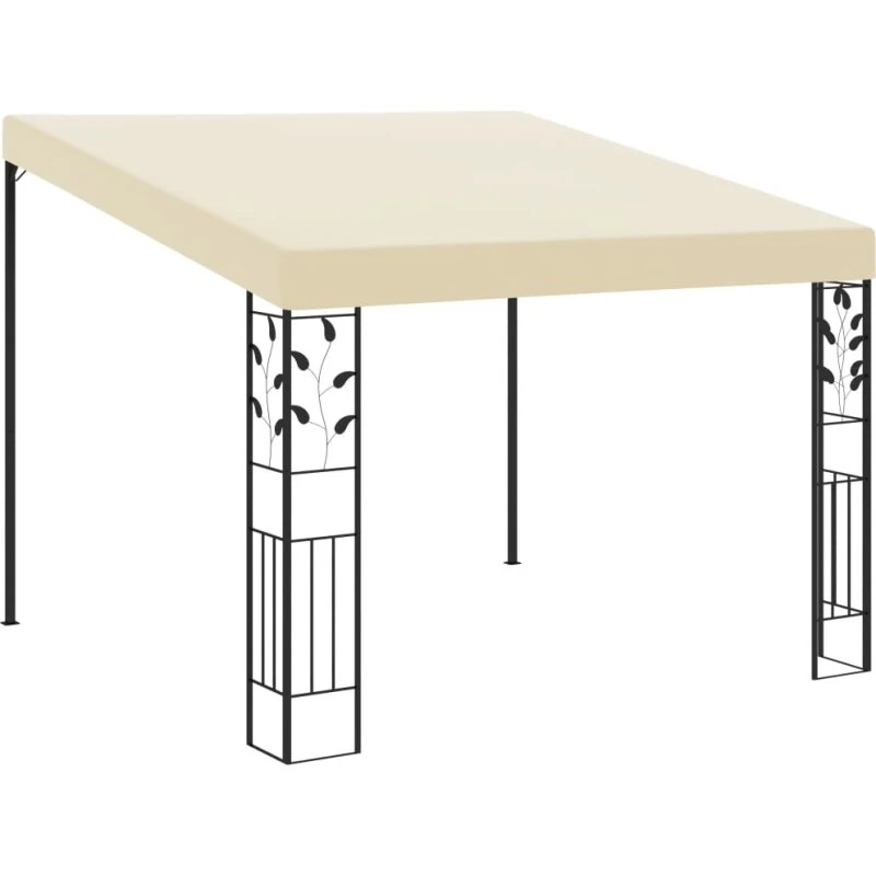 vidaXL vægmonteret pavillon 3x3x2,5 m creme