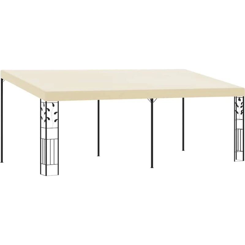 vidaXL vægmonteret pavillon 6x3x2,5 m creme