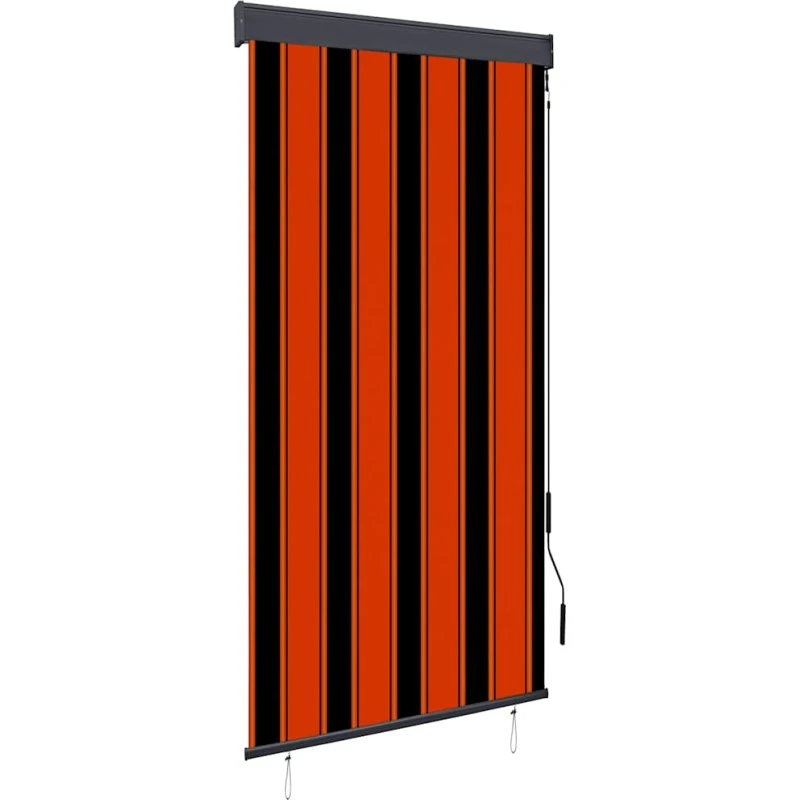vidaXL udendørs rullegardin 80x250 cm orange/brun