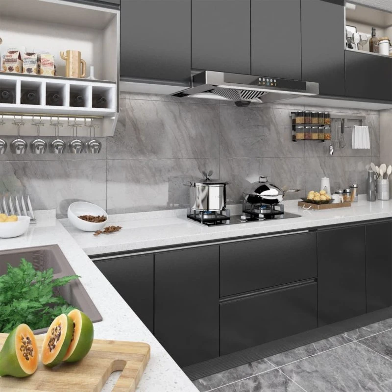 vidaXL selvklæbende møbelfolie 500x90 cm PVC - sort