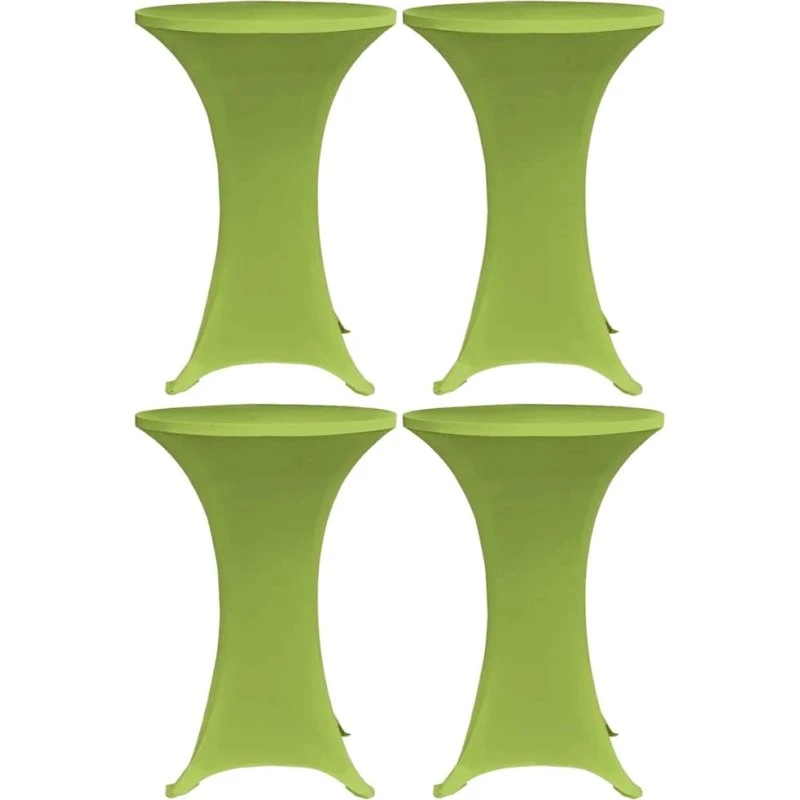 vidaXL stretch bordovertræk 4 stk. 60 cm grøn