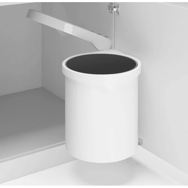 vidaXL indbygget skraldespand 12 L — bundmonteret plastik