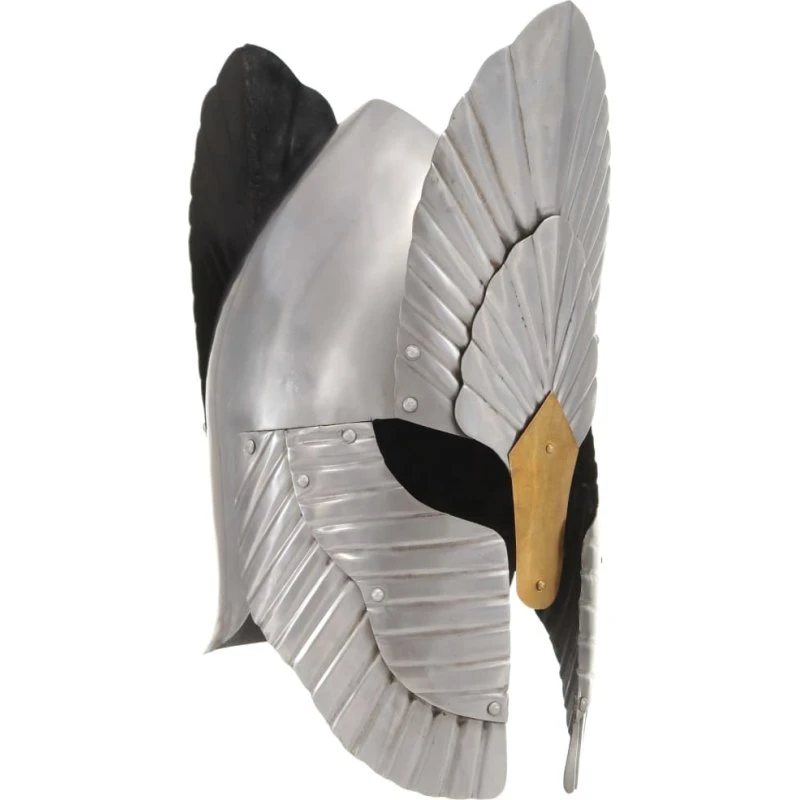 vidaXL middelalderlig ridderhjelm i 18-gauge stål, sølv