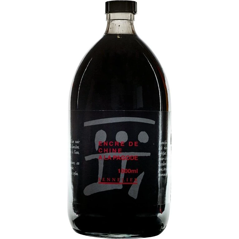 Sennelier Indian Ink 'A La Pagode' 1000 ml – Sort