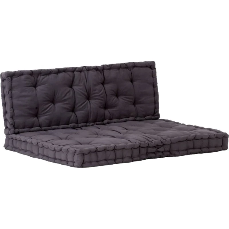 Bomuld hynde til pallesofa – Sort 120x80x10 cm