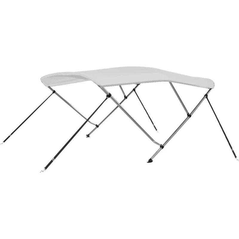 vidaXL Biminitop 3 buer 183x160x137 cm - Hvid