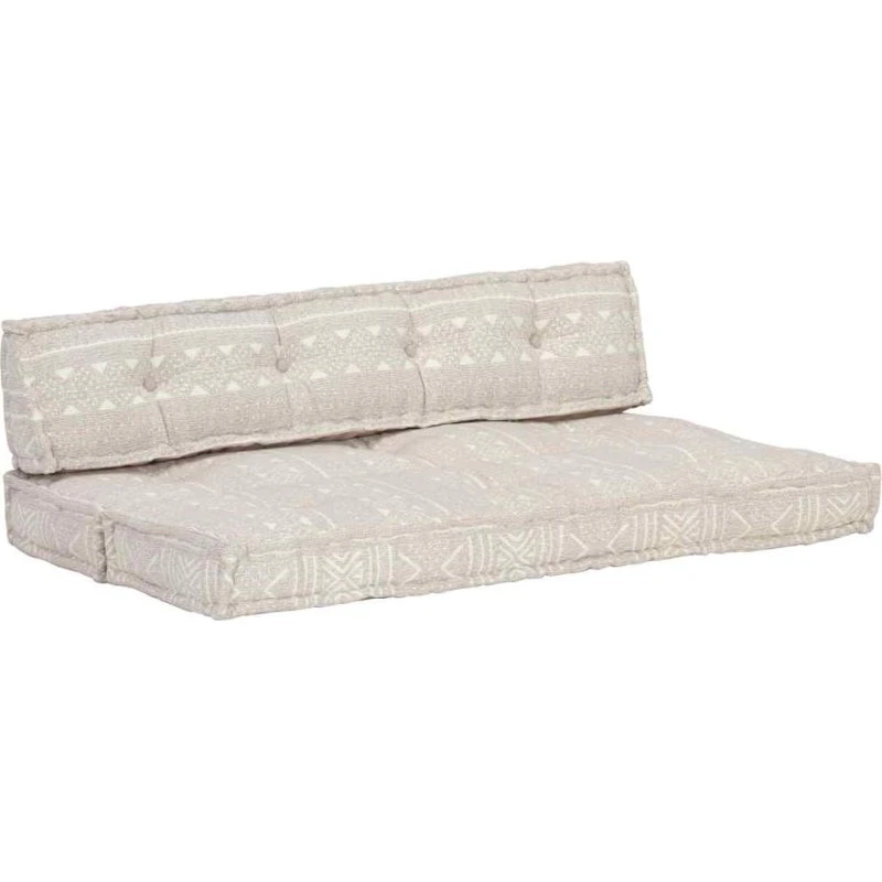 vidaXL hynde til pallesofa patchwork lysebrun