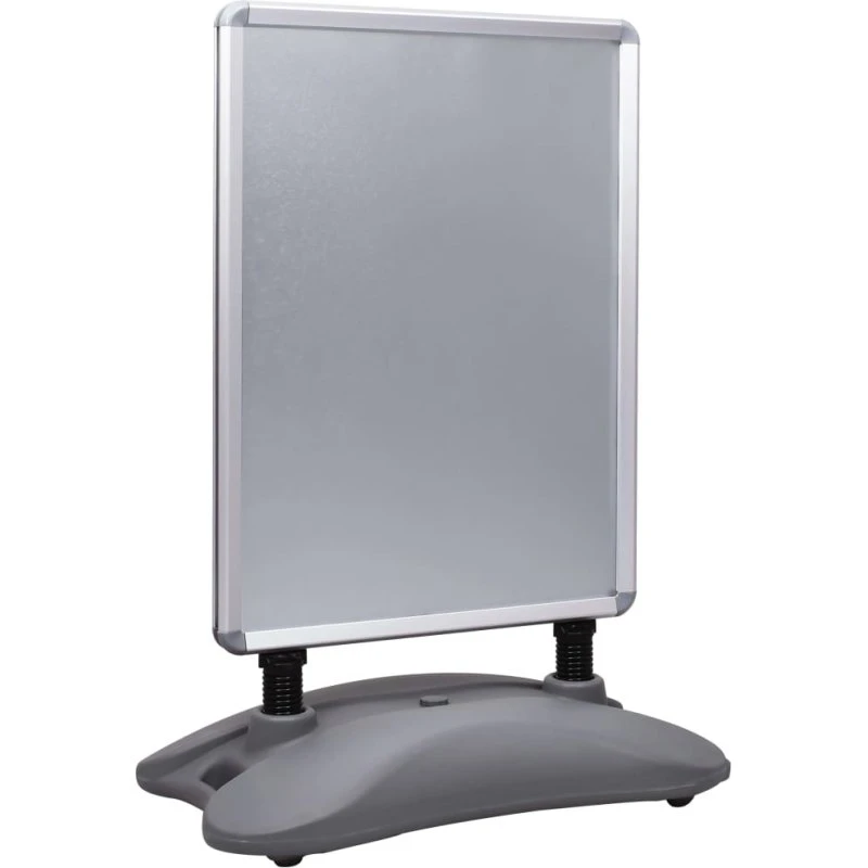 vidaXL plakatstativ A1 med fod, aluminiumslegering, grå