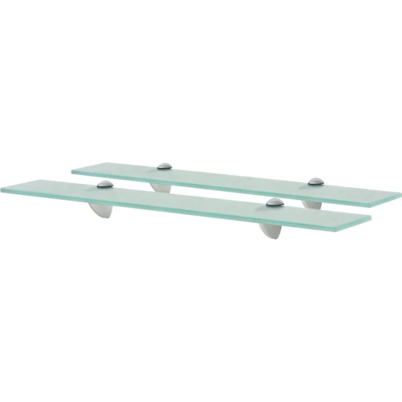 vidaXL svævehylde glas 60 x 10 cm 8 mm (2 stk)