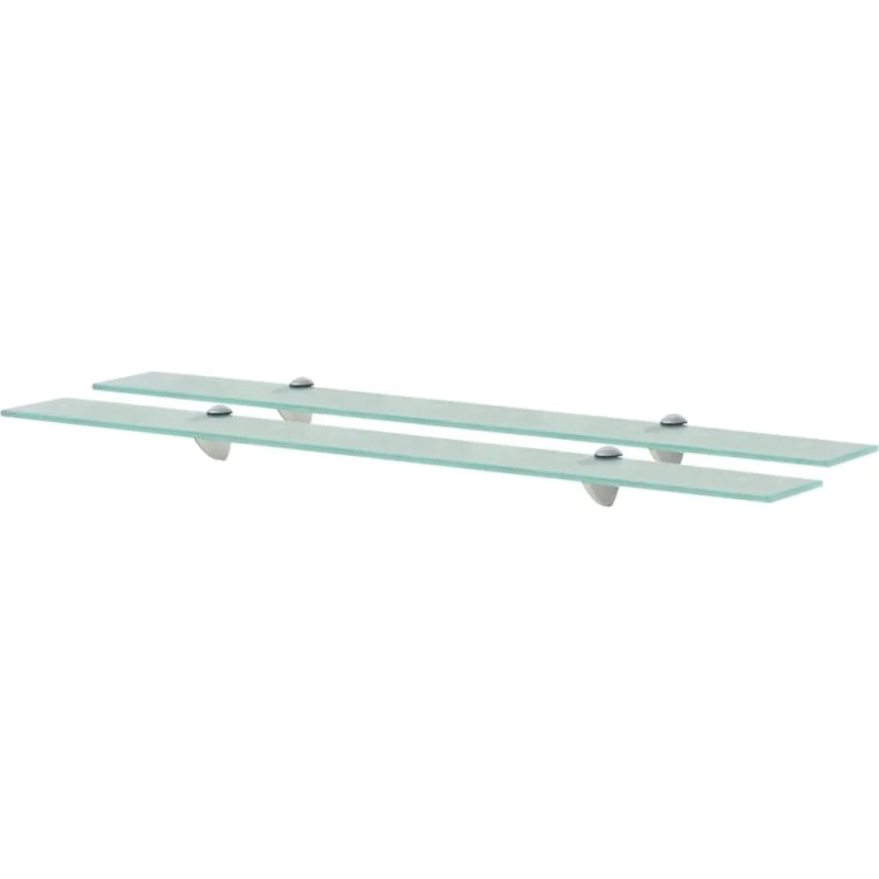 vidaXL svævehylde 2 stk. 90x10 cm 8 mm glas