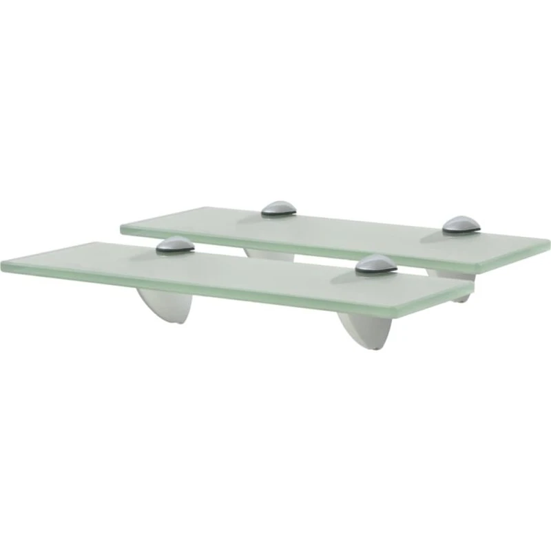 vidaXL svævehylder 2 stk. 30 x 10 cm, 8 mm hærdet glas