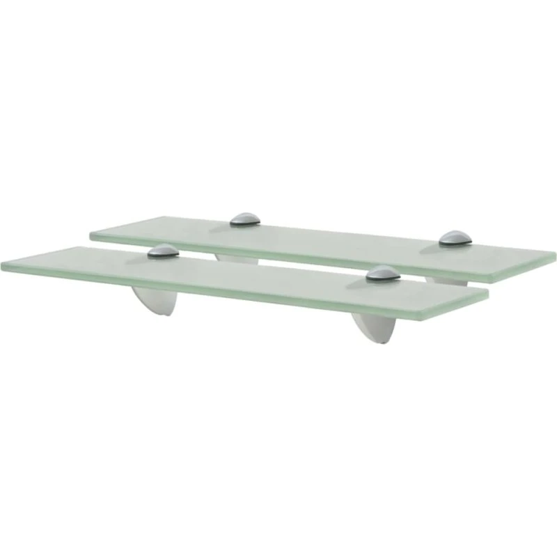 vidaXL svævehylder 2 stk. 40x10 cm 8 mm hvidt glas