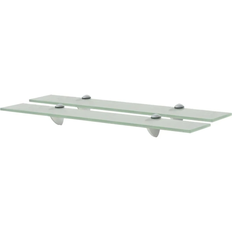 vidaXL svævehylde 2 stk. 60 x 10 cm 8 mm hvidt glas